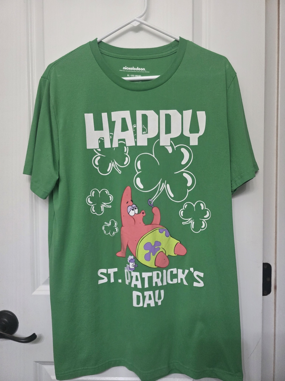 Nickelodeon Green Patrick Star St. Patrick's Day Tee